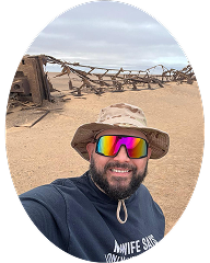 Beach man portrait