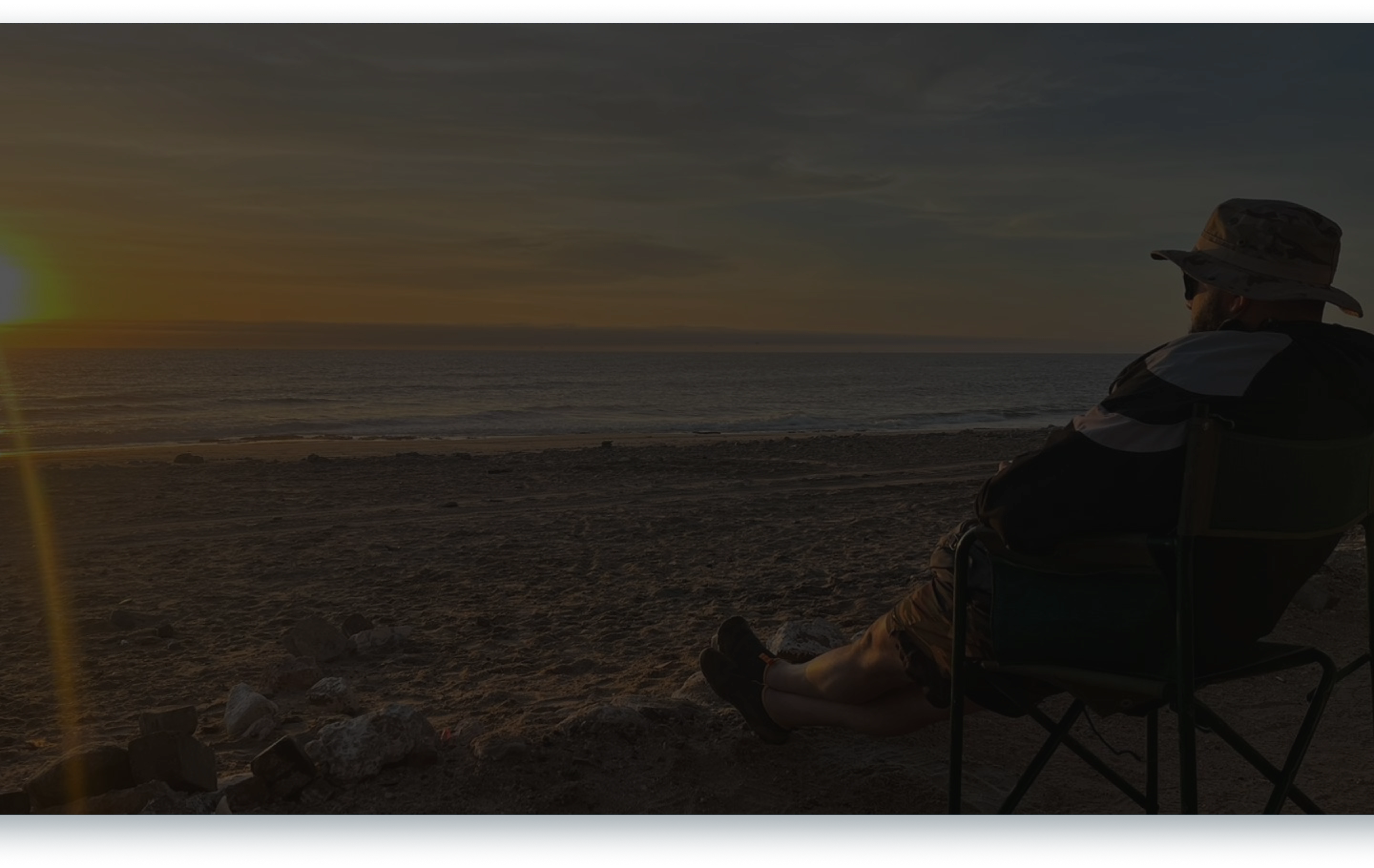 Silhouette at sunset