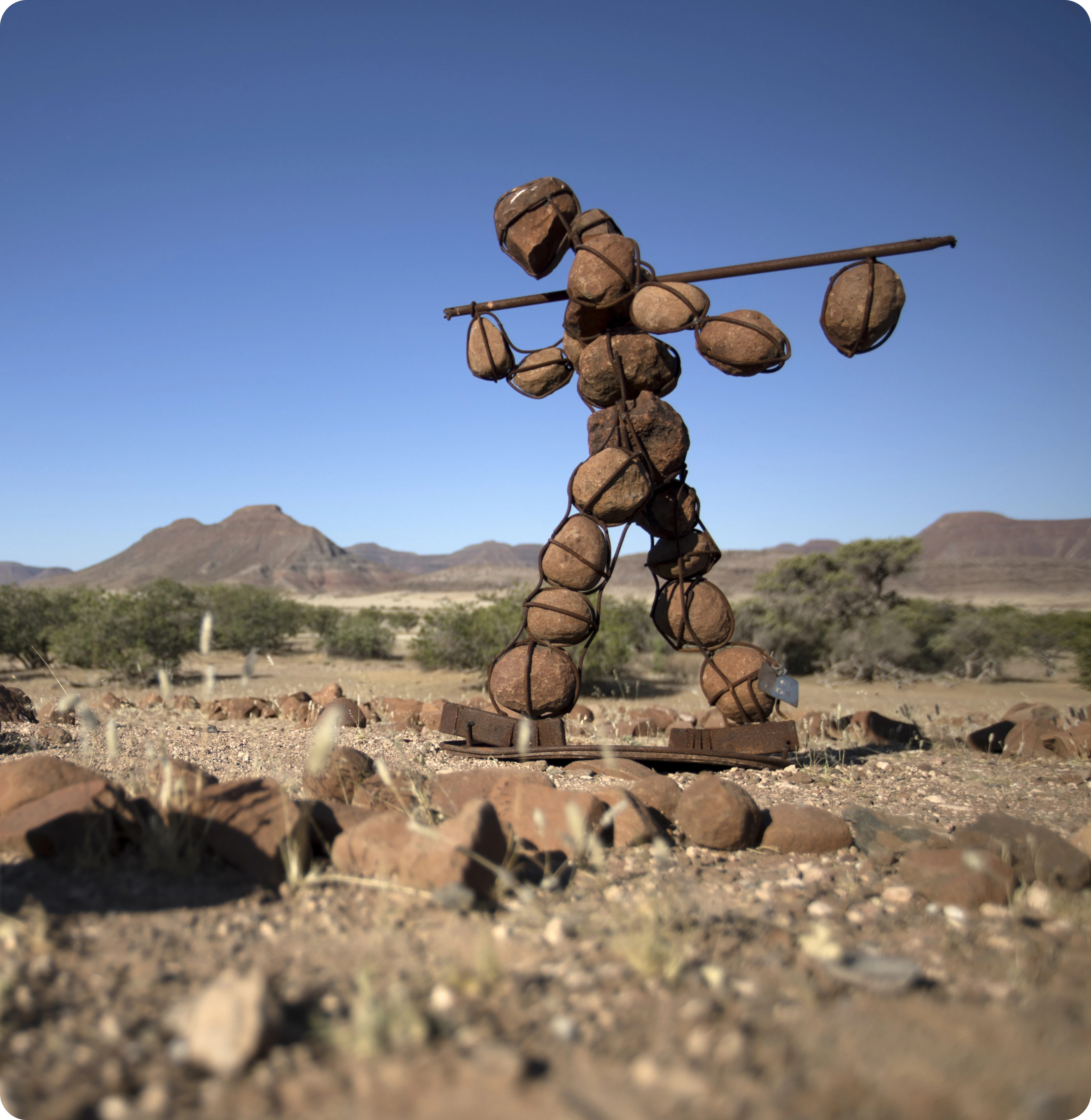 Rock figure sculpture