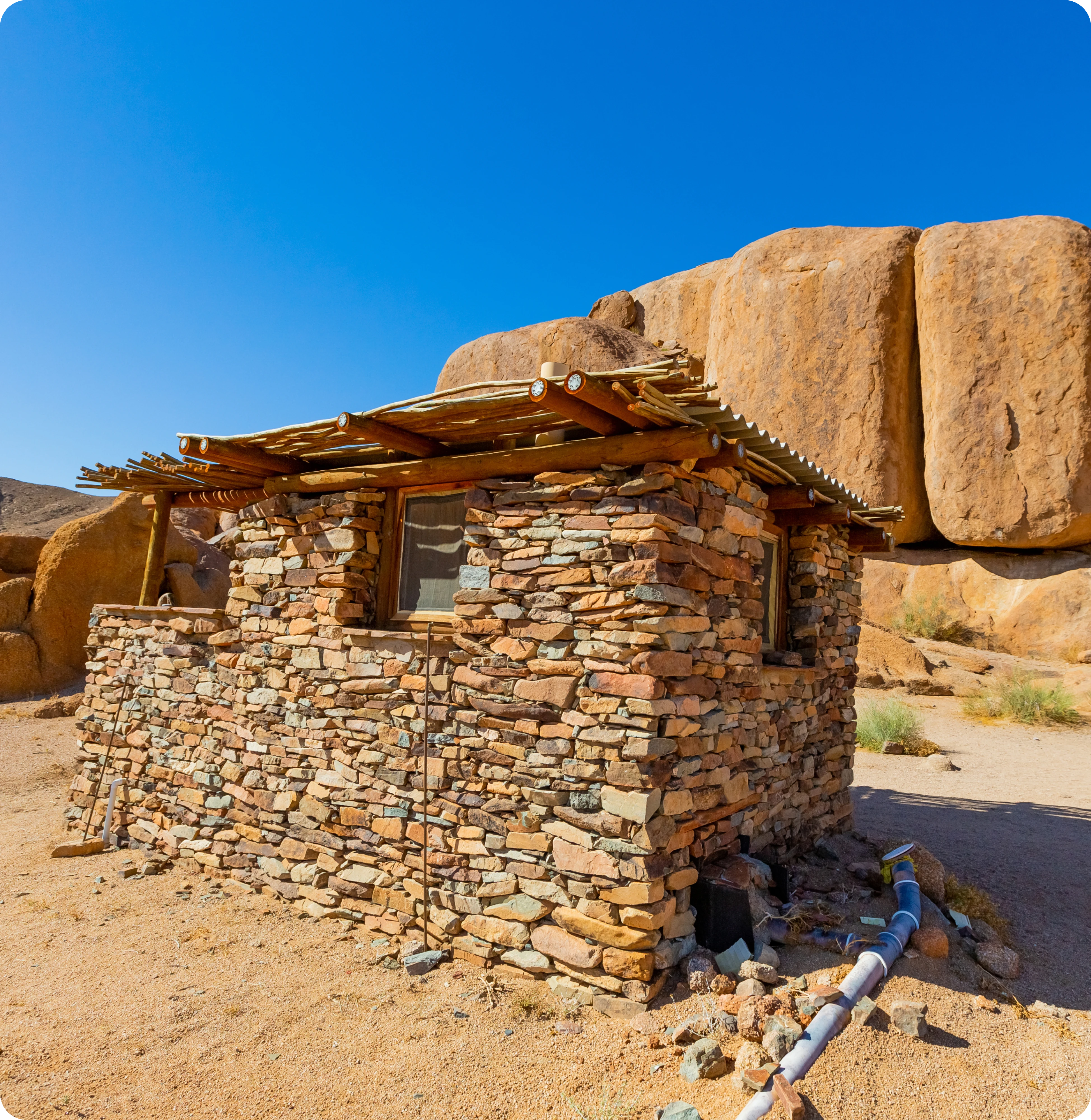 Stone hut desert
